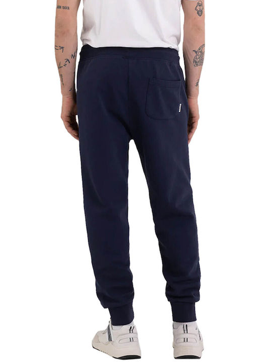 Franklin & Marshall Sweatpants with Elastic Navy Blue