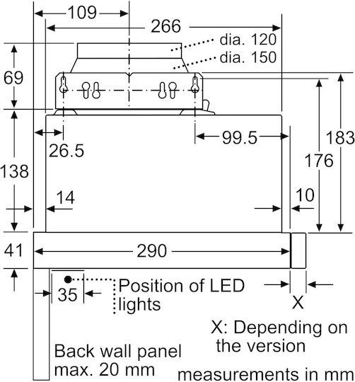 Bosch Συρόμενος Απορροφητήρας 60cm Inox