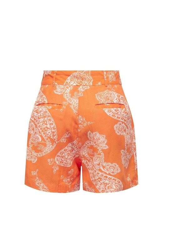 Only Women's High-waisted Shorts Orange