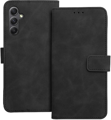 Forcell Buchen Sie Synthetisches Leder Schwarz (Galaxy A34) 41051725