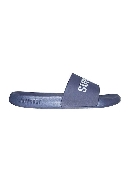 Superdry Ανδρικά Slides Μπλε