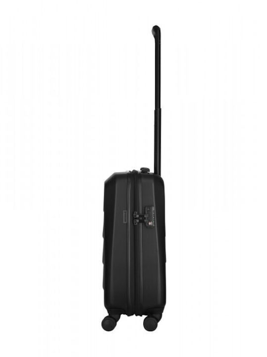 Wenger Prymo Cabin Hard Black Suitcase with 4 Wheels Height 55cm