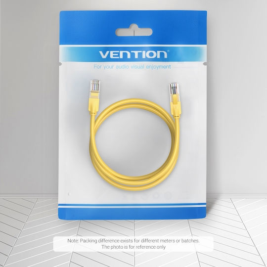 Vention U/UTP Cat.6 (Gigabit) Network Cable Ethernet 1m Yellow