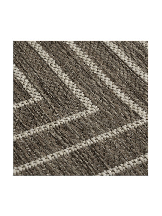 Beauty Home Modern Wicker Bedroom Rugs Set Beige 9766-ΣΕΤ 3pcs