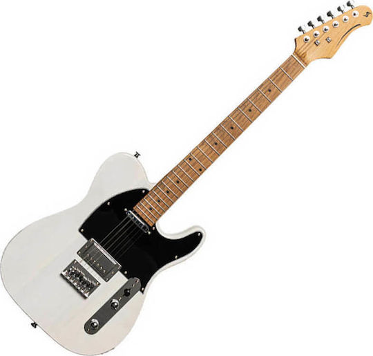 Stagg Set Plus Electric Guitar Telecaster with SH Pickup Configuration White