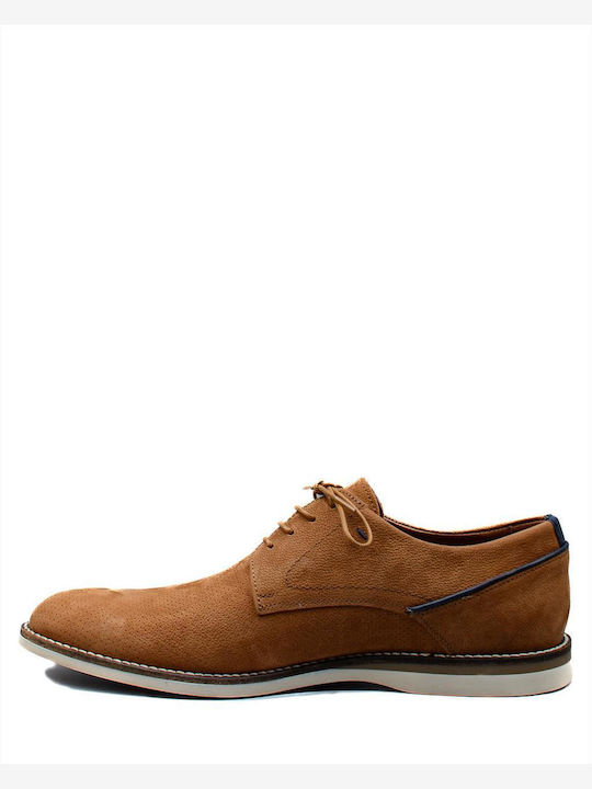 Damiani Men's Suede Casual Shoes Tabac