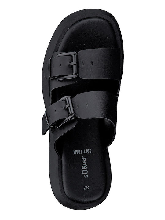Women's Flat Sandals Flatforms in Black Color