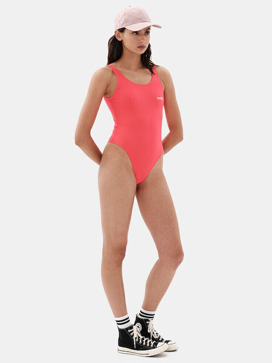 Wave Costum De Baie Întreg Roșu