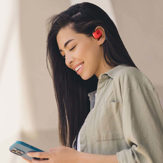 Haylou PurFree Buds Bluetooth-Freisprecheinrichtung Kopfhörer mit Schweißresistenz und Ladeetui Orange