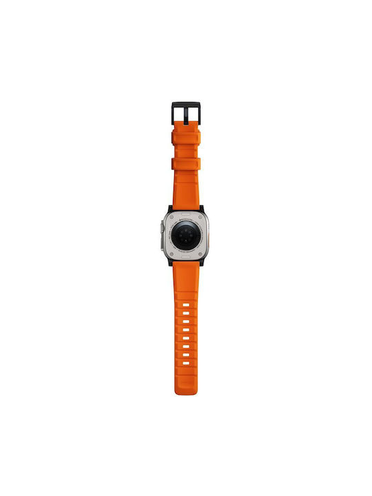 Nomad Rugged Λουράκι Σιλικόνης Πορτοκάλι / Μαύρο (Apple Watch 42/44/45mm)
