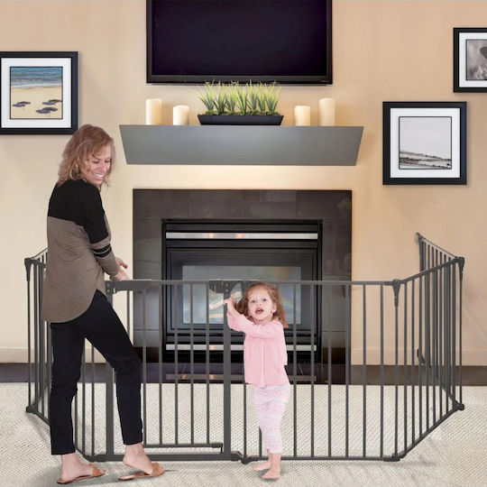 Dreambaby Royale Security Door made of Metal Charcoal 380x74cm 1pcs