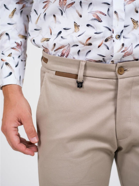 500-23 Trousers Chino Elastic in Slim Fit Beige