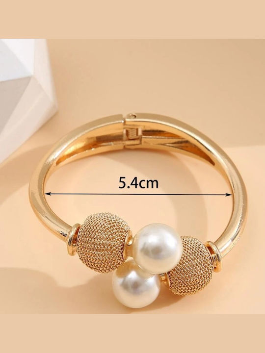Famous Shoes Damen Armband Handschellen mit Perlen