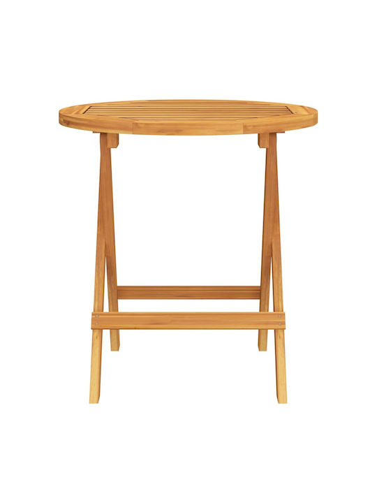 Sitting Room Table for Small Outdoor Spaces Made of Acacia 46x46x47cm