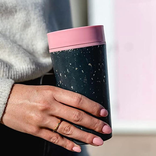 rCUP Circular & Co Κούπα από Ανακυκλωμένο Χαρτί Black and Giggle Pink 340ml