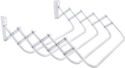 Sidirela No60 Folding Wall Metallic Clothes Drying Rack with Hanging Length 3m