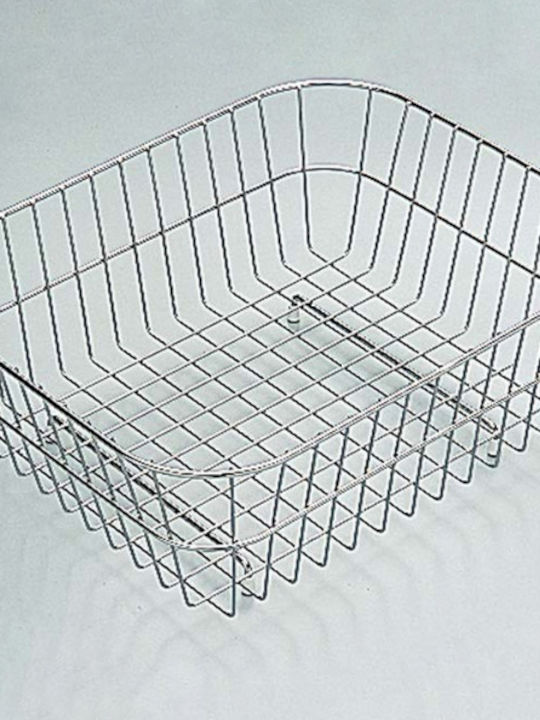 Elleci Quadra Sink Strainer Inox Silver 29.9x38.4x17.5cm