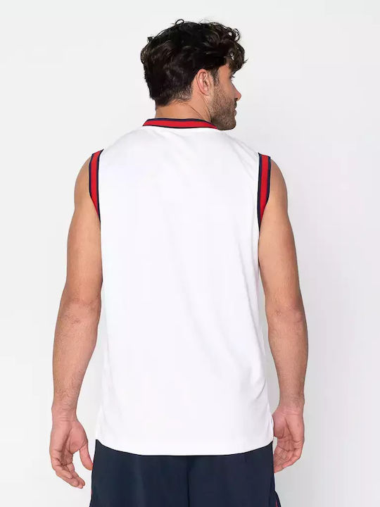 Fila Jason Men's Athletic Short Sleeve Blouse White