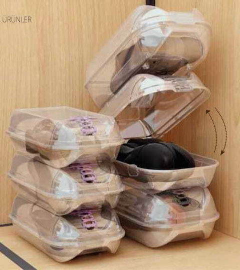 Viosarp Plastic Storage Box for Shoes 20x32x12cm 1pcs