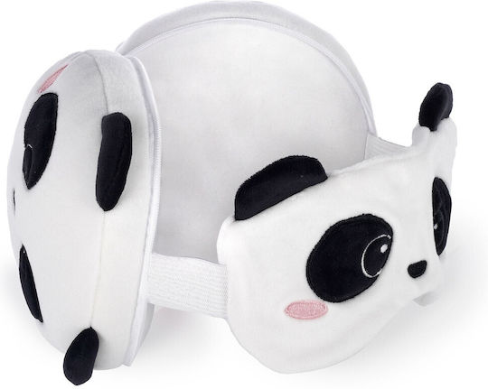 Legami Milano My Travel Buddy Travel Set Mask and Pillow for Kids 16x16x10cm White