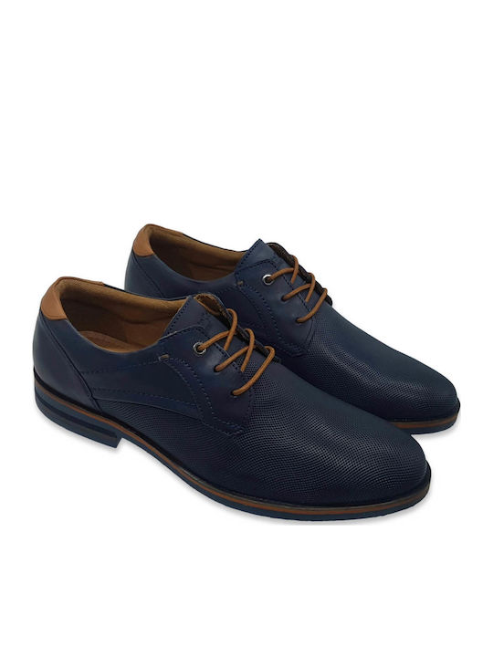 Men's Leather Casual Shoes Blue