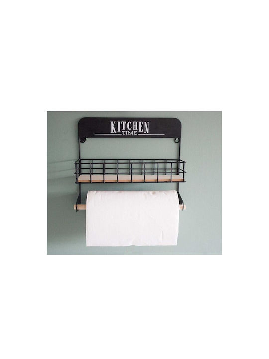 Wall Mounted Metallic Napkin Holder Κitchen Time Black 29x10.5x32cm HZ2002090