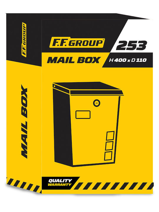 FFG Outdoor Mailbox Metallic in Gray Color 25x10x40cm