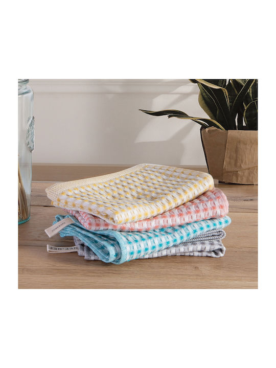 Nef-Nef Homeware Main Tea Towel from 100% Cotton in Pink Color 45x68cm