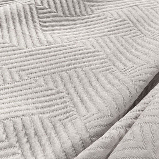Guy Laroche Lupo Κουβέρτα Πικέ Υπέρδιπλη 245x260εκ. Natural