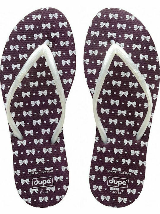 Dupe Women's Flip Flops White