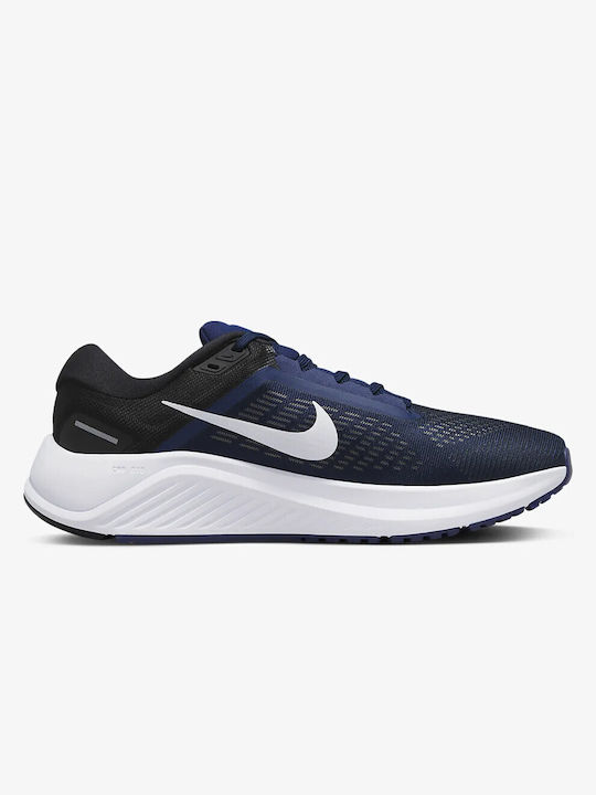 Nike Air Zoom Structure 24 Ανδρικά Αθλητικά Παπούτσια Running Midnight Navy / White Black White
