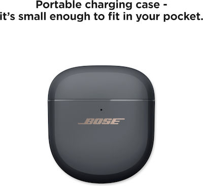 Bose QuietComfort Earbuds II Bluetooth Handsfree Ακουστικά με Αντοχή στον Ιδρώτα και Θήκη Φόρτισης Eclipse Grey