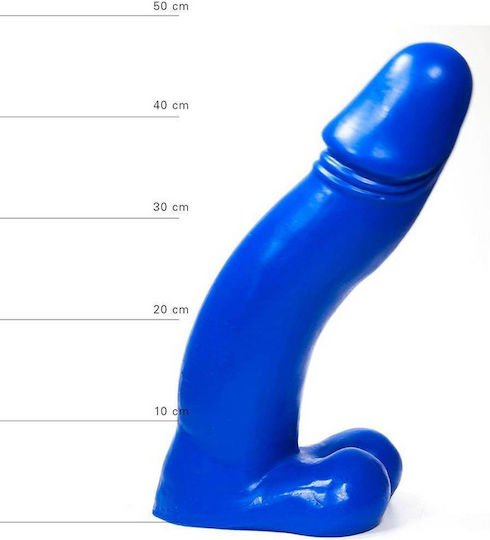 All Black All Blue Baptiste Ρεαλιστικό Dildo με Όρχεις Μπλε 41cm