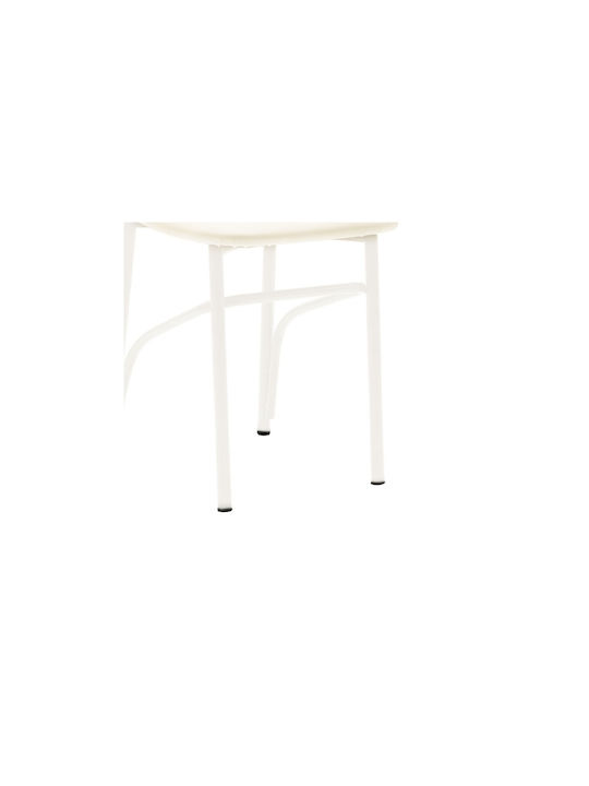 Riga Kitchen Metallic Chair Ecru 40x43x80cm