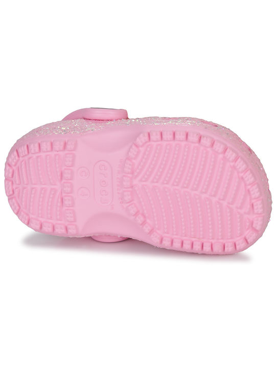 Παιδικά Ανατομικά Σαμπό Θαλάσσης Classic Glitter Clog Ροζ