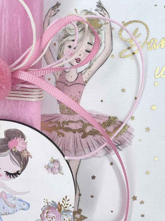 Easter Candle Ballerina Flat Scented and Handmade Pink