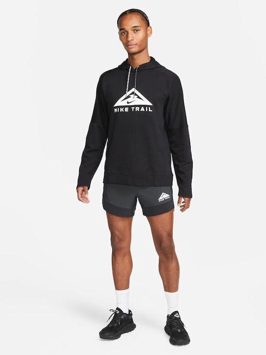 Trail Magic Hour Dri-Fit Φούτερ με Κουκούλα Μαύρο