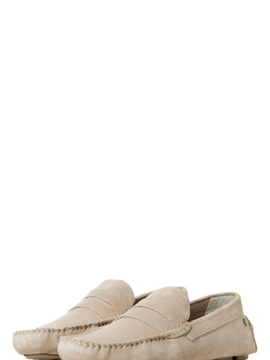 Jack & Jones Suede Ανδρικά Loafers Sand