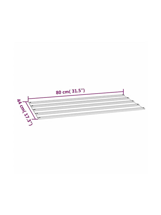 vidaXL Γαλβανιζέ Πάνελ Οροφής Π80xΒ44cm