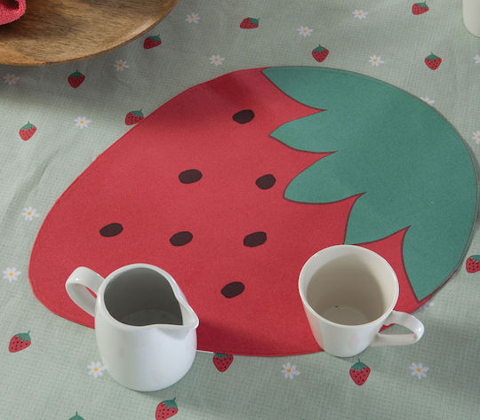 Nef-Nef Homeware Strawberry Taste Platzdeckchen Stoff Rot 35x45cm 032738 1Stück