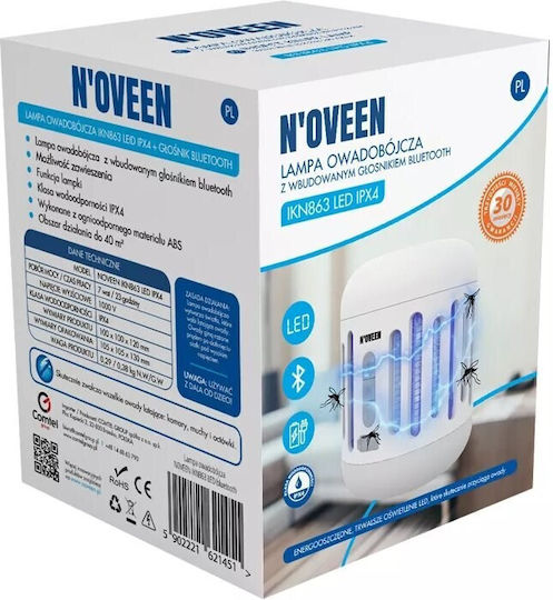 N'Oveen IPX4 Înșelătorie electrică pentru insecte Lumini LED IKN863