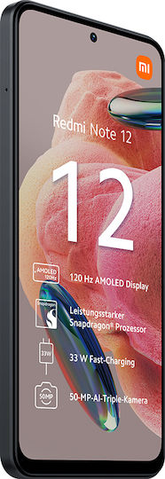 Xiaomi Redmi Note 12 Dual SIM (4GB/128GB) Onyx Gray