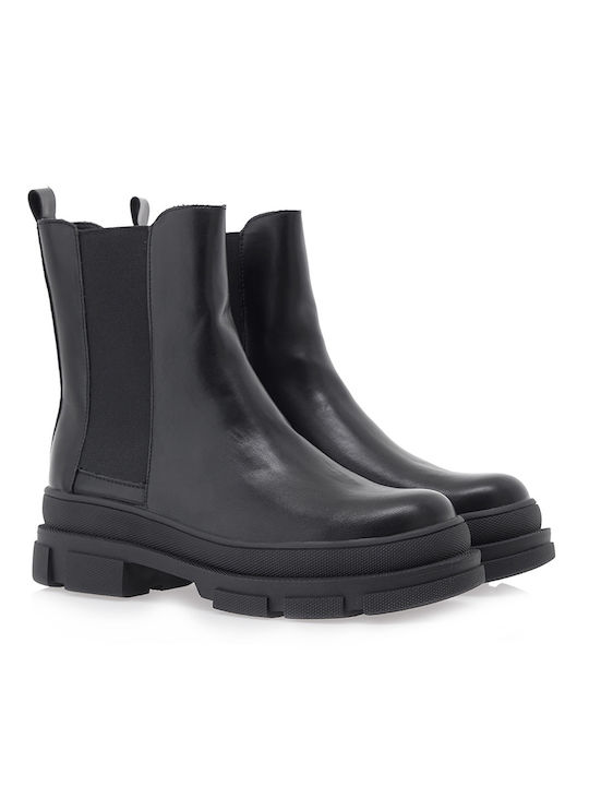 Seven Women's Leather Chelsea Boots Black