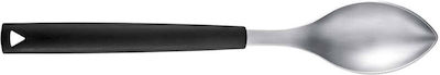 Triangle Shallow Inox Kitchen Spoon Black Quenelle 8cm