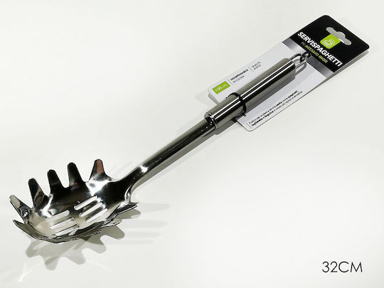 General Trade Lingură Adâncă Pentru Paste Cu Găuri Inox Argintie 32cm