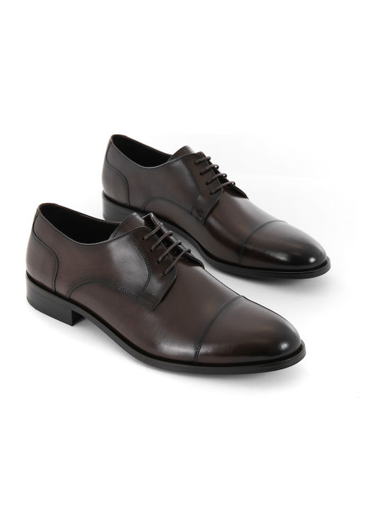 Δερμάτινα Ανδρικά Σκαρπίνια Dark Brown