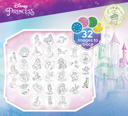Lisciani Giochi Προτζέκτορας Ζωγραφικής Disney Princess Drawing School για Παιδιά 5+ Ετών