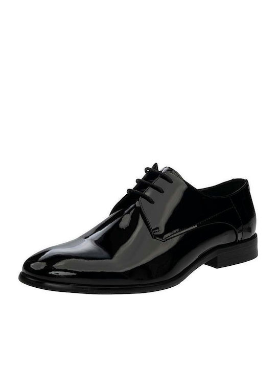 19V69 Men's Patent Leather Dress Shoes Black 19V69 Men's Patent Leather Dress Shoes Black