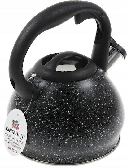 KING Hoff Kettle Stainless Steel Black 1200ml