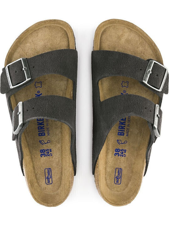Arizona Men's Sandals Velvet Grey Narrow Fit